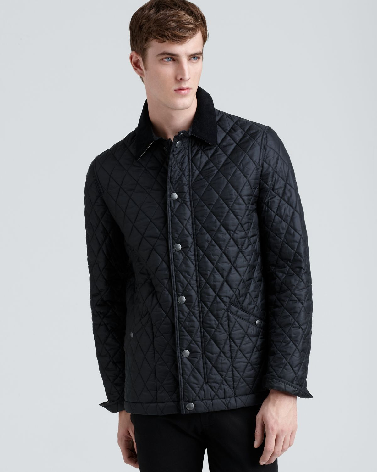Lyst - Burberry Roden Quilted Barn Jacket in Black for Men