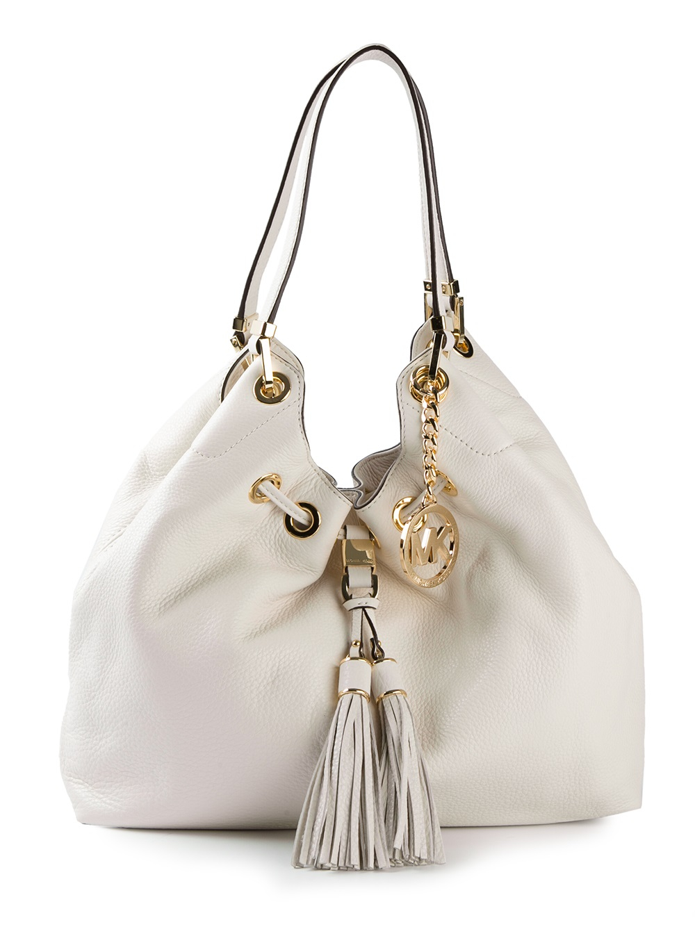Lyst - MICHAEL Michael Kors Large Camden Shoulder Tote in White