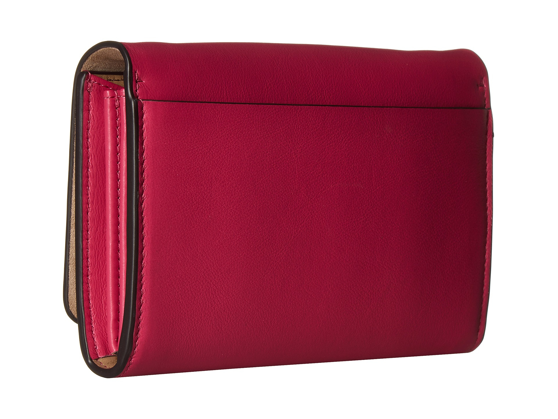 Lyst - Michael Kors Miranda Medium Wallet With Shoulder Strap in Pink