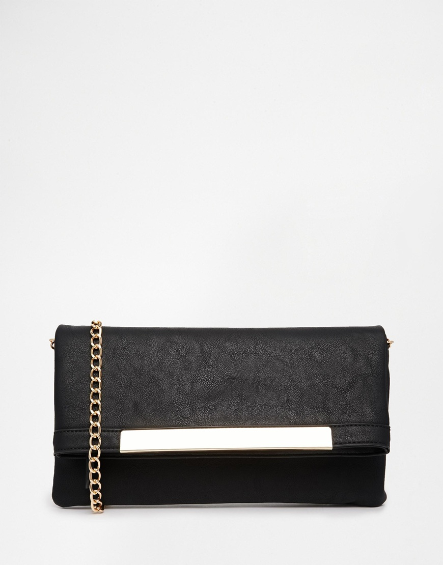 Lyst - Aldo Black Clutch Bag in Black