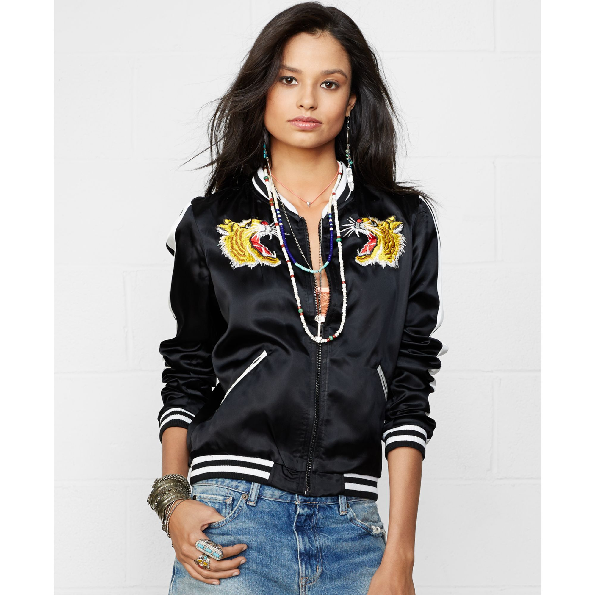 ralph lauren tiger denim jacket