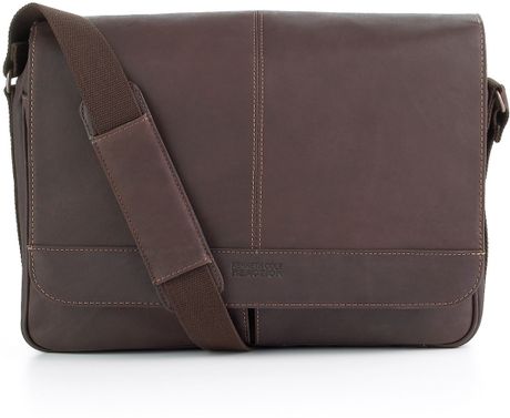 kenneth cole brown messenger bag