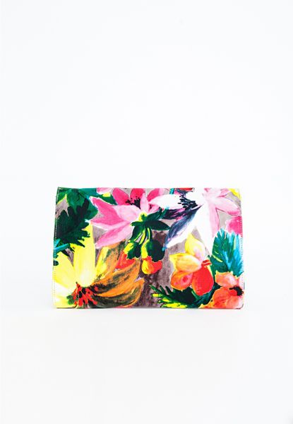 Missguided Floral Envelope Clutch Bag in Floral | Lyst