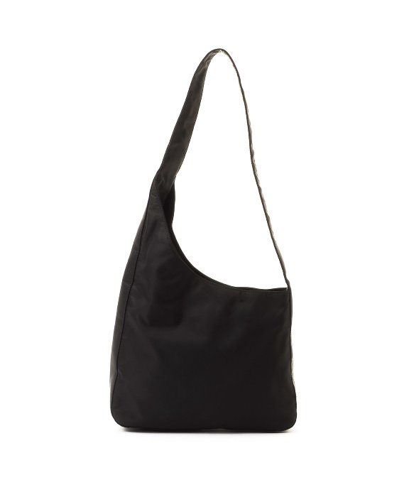 Prada Preowned Black Nylon Shoulder Bag in Black | Lyst