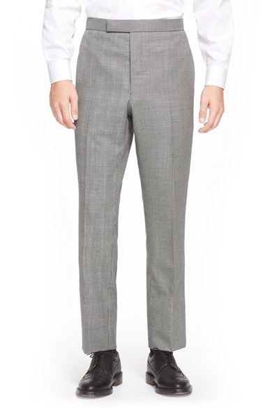Thom Browne Glen Plaid & Houndstooth Wool Pants in Gray for Men ...