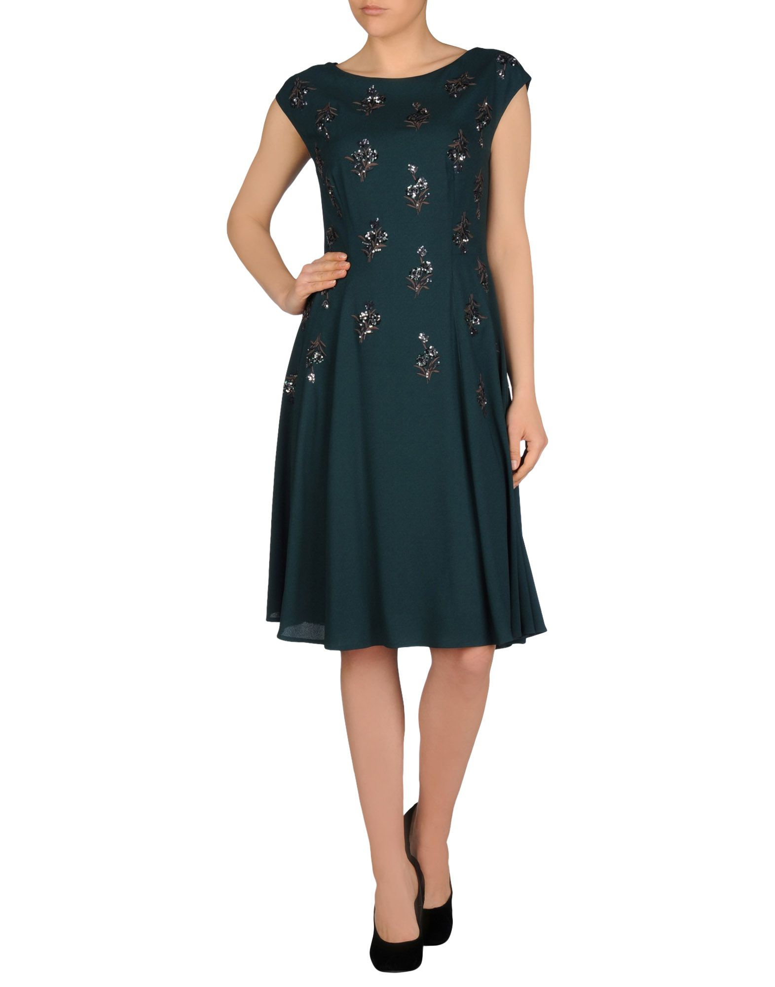 Lyst Prada Kneelength Dress in Green