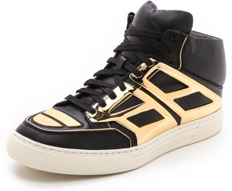 Alejandro Ingelmo Tron Sneakers in Black for Men (Black/Gold) | Lyst
