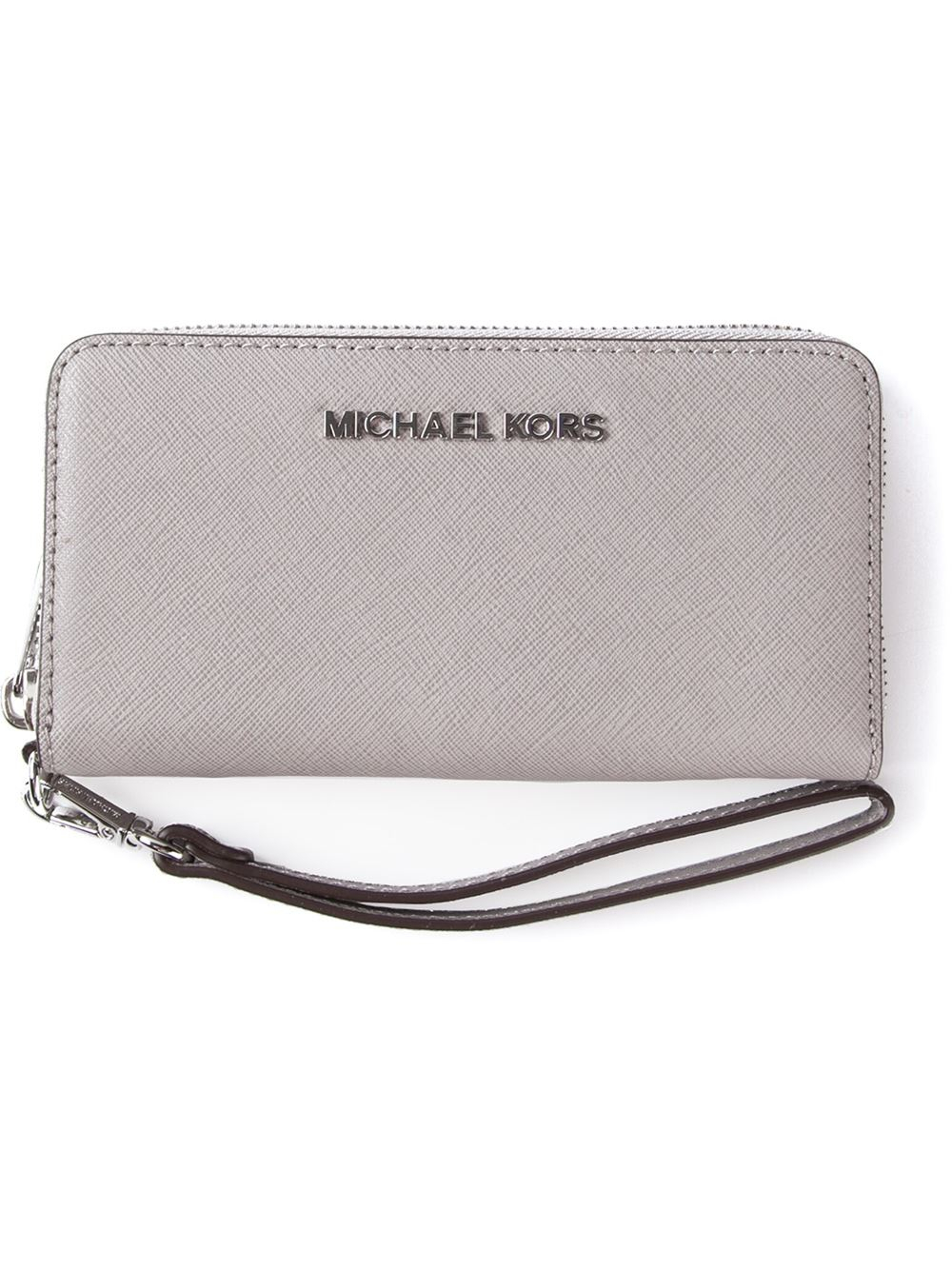Michael michael kors 'jet Set Travel' Wallet in Gray (grey) | Lyst