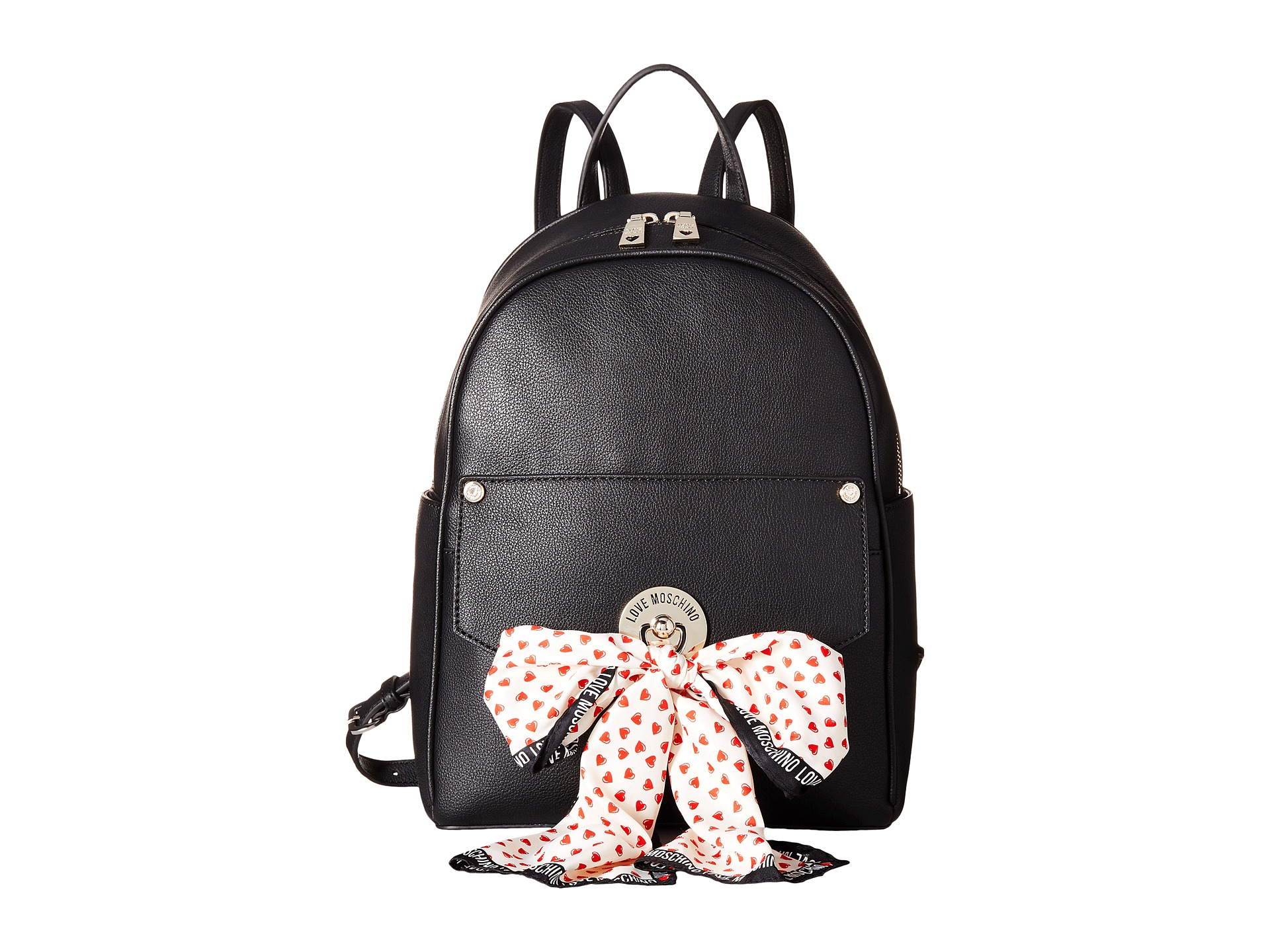 Love moschino Scarf Backpack in Black | Lyst