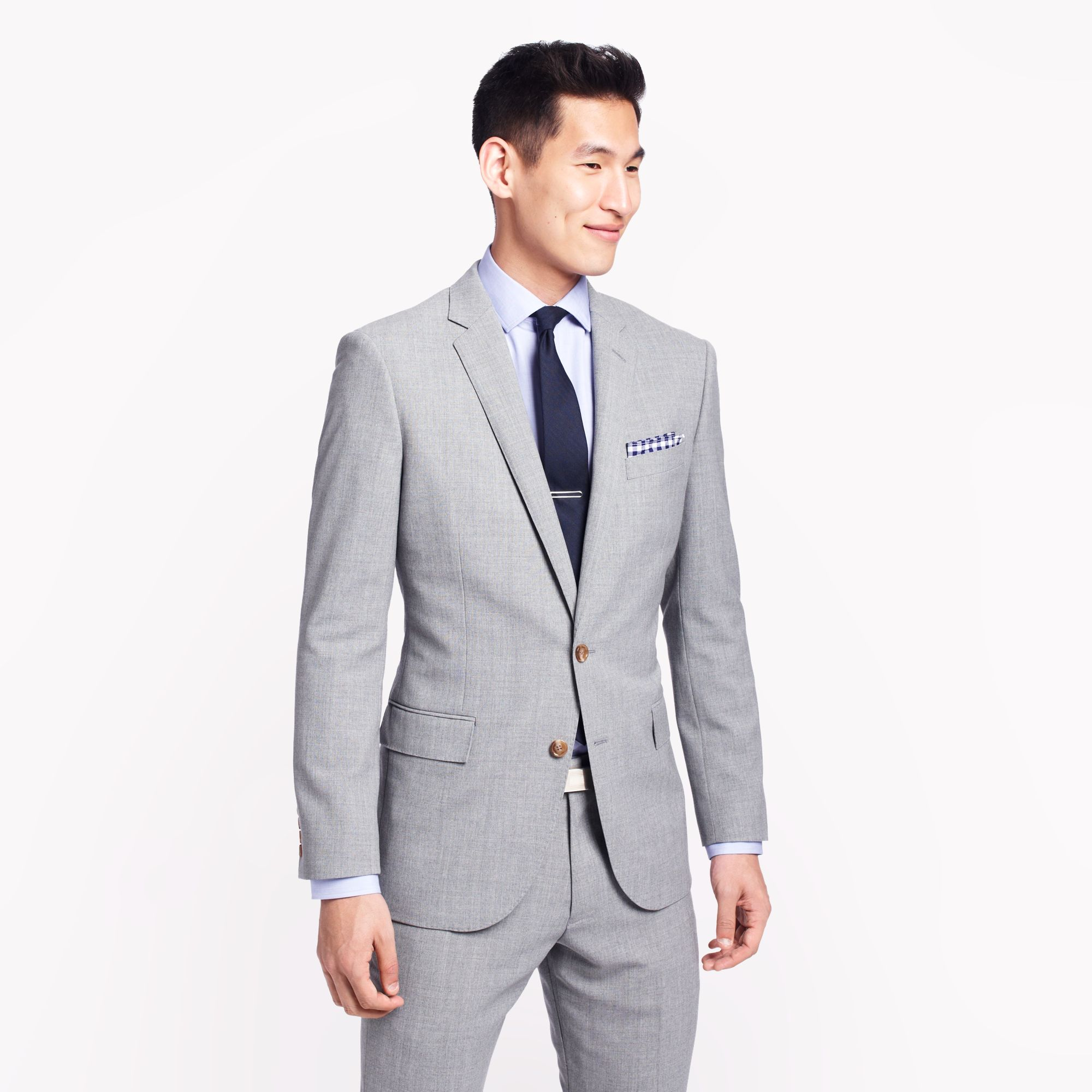 Lyst - J.Crew Ludlow Suit Jacket with Double Vent in Light Charcoal ...