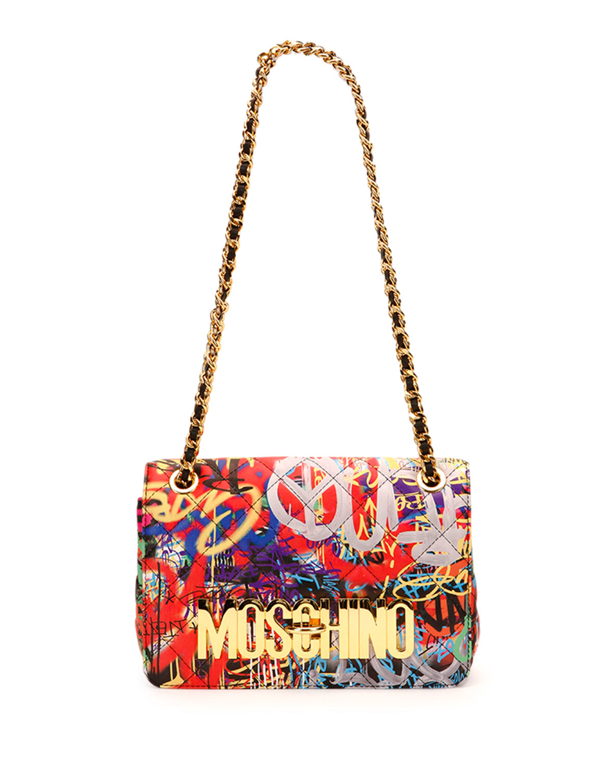 Moschino 'do Not Enter' Shoulder Bag in Red | Lyst