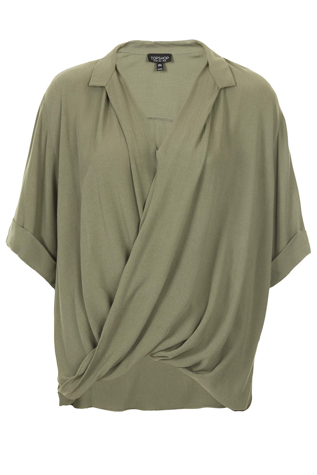 Topshop Striped Drape Front Blouse Coolmine Community School