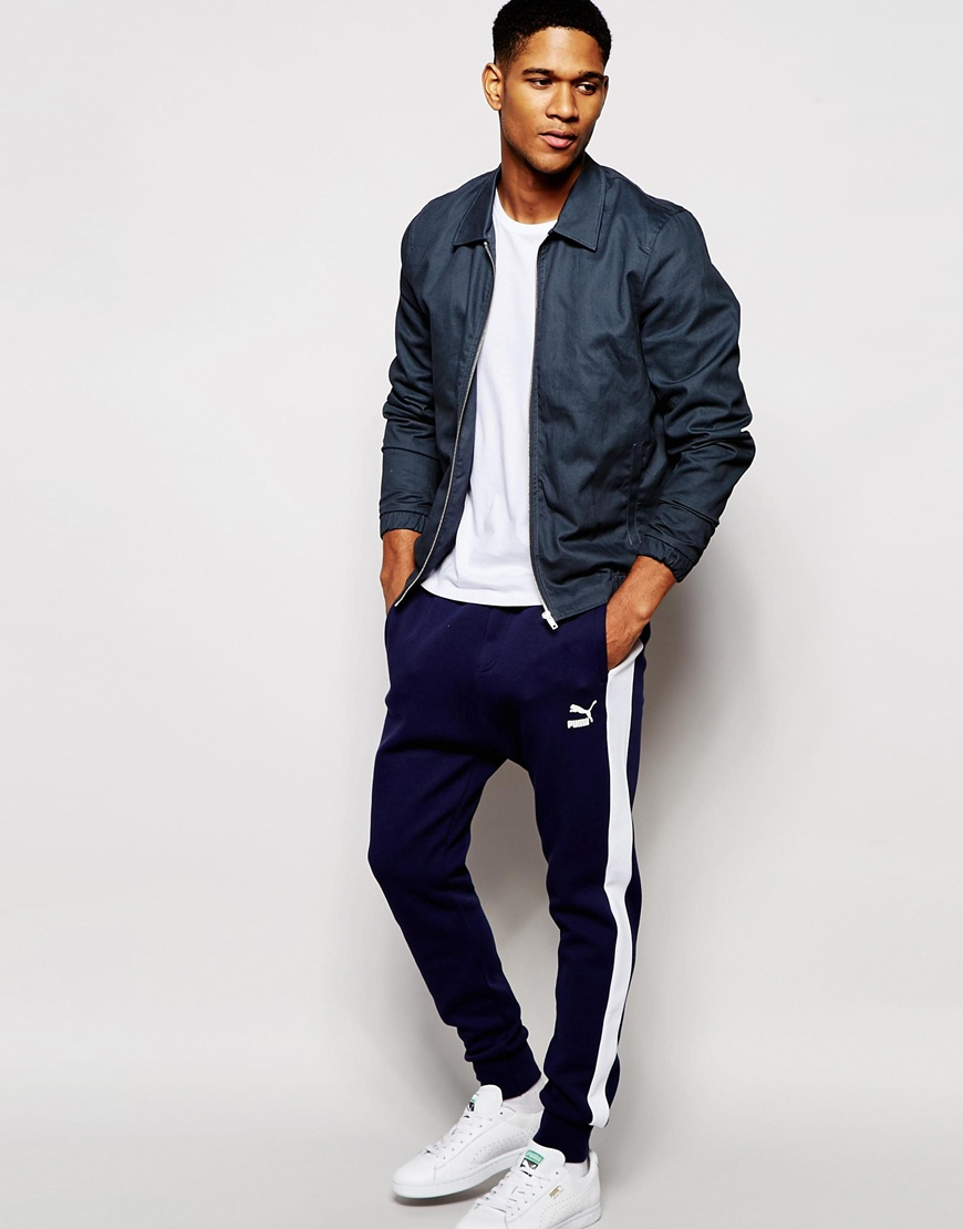 navy blue puma sweatsuit