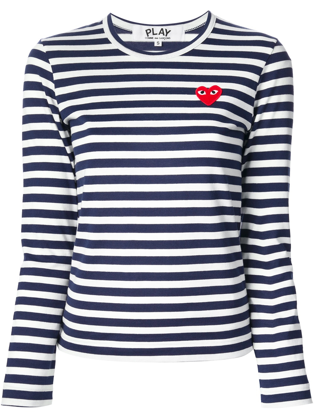 Comme Des Garçons Striped Sweater in Blue | Lyst