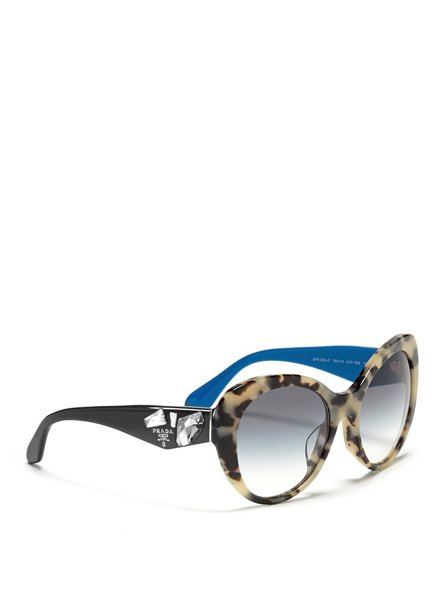 prada bag real or fake - Prada Jewel Temple Tortoiseshell Acetate Sunglasses in Multicolor ... prada bag real or fake - Prada Jewel Temple Tortoiseshell Acetate Sunglasses in Multicolor ...