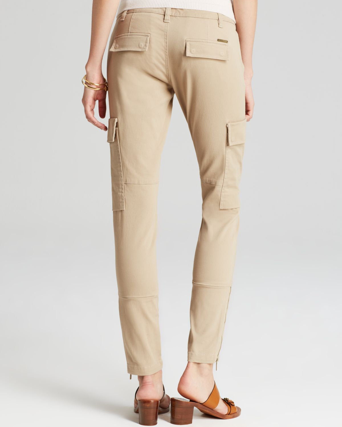 brown skinny cargo pants