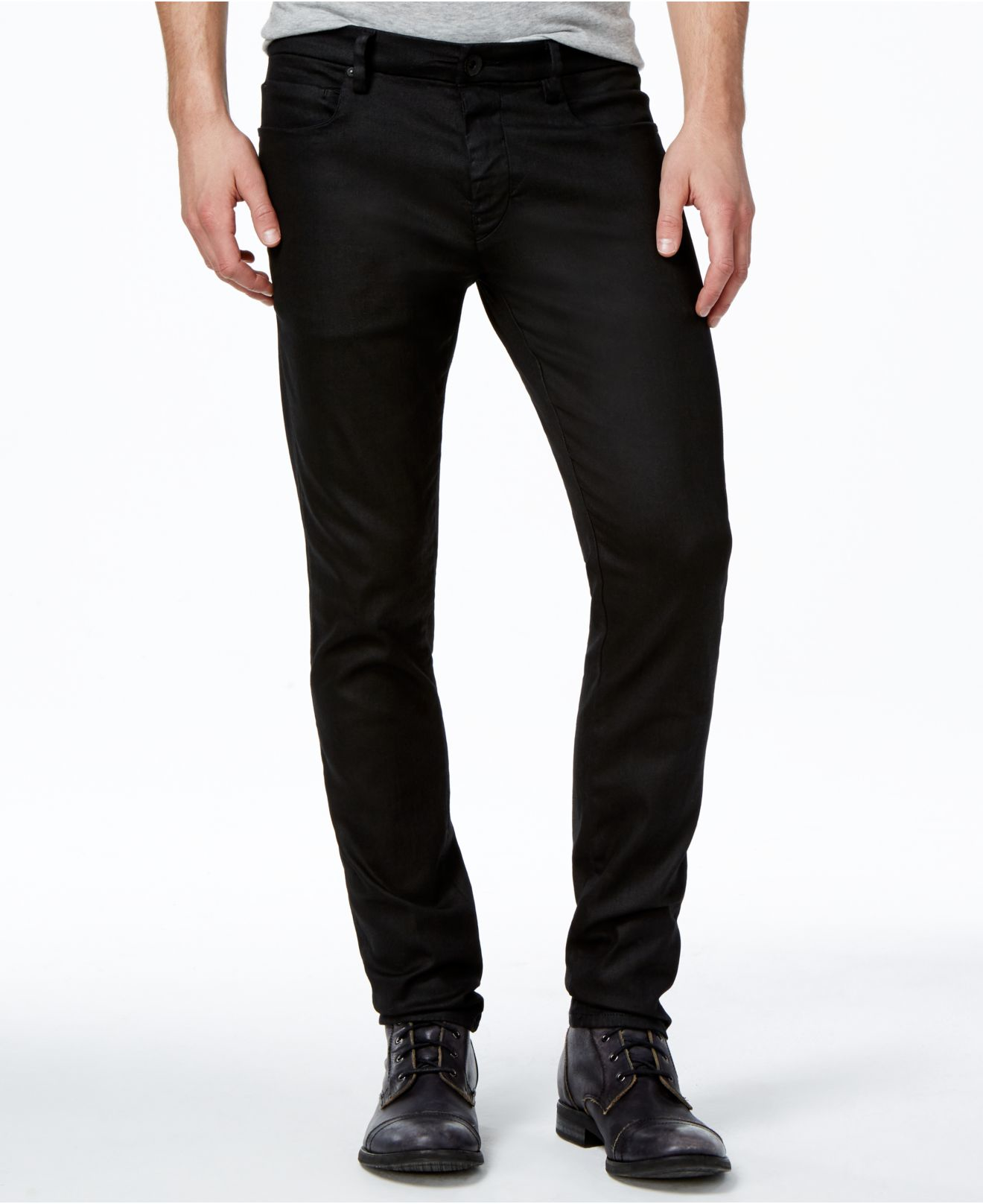 Guess Men's Slim-fit Tapered Mechanical Black Wash Jeans in Black for ...