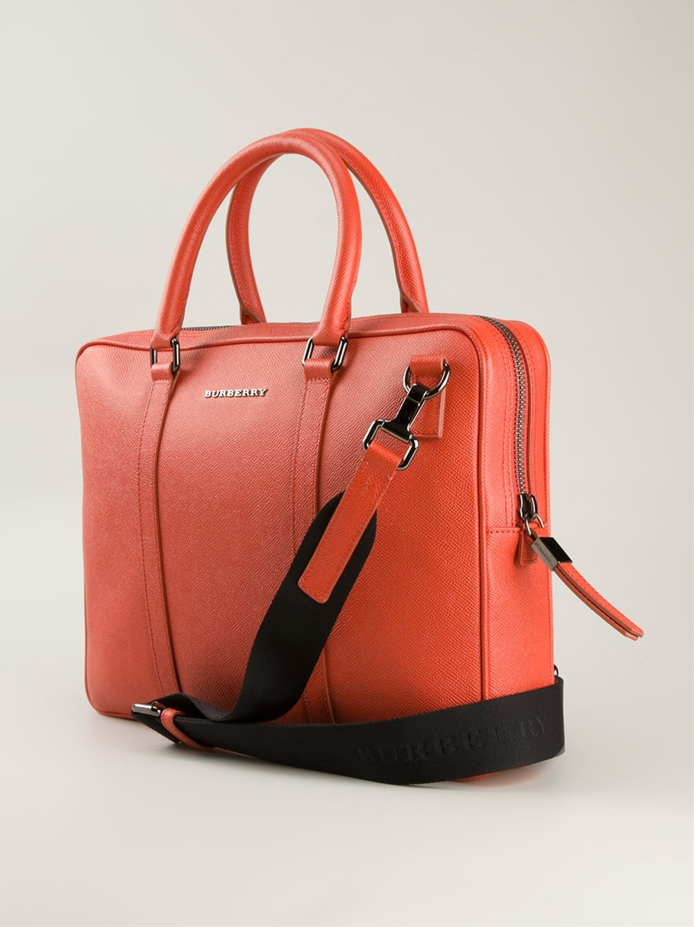 Burberry Classic Laptop Bag in Orange for Men (yellow & orange) Lyst