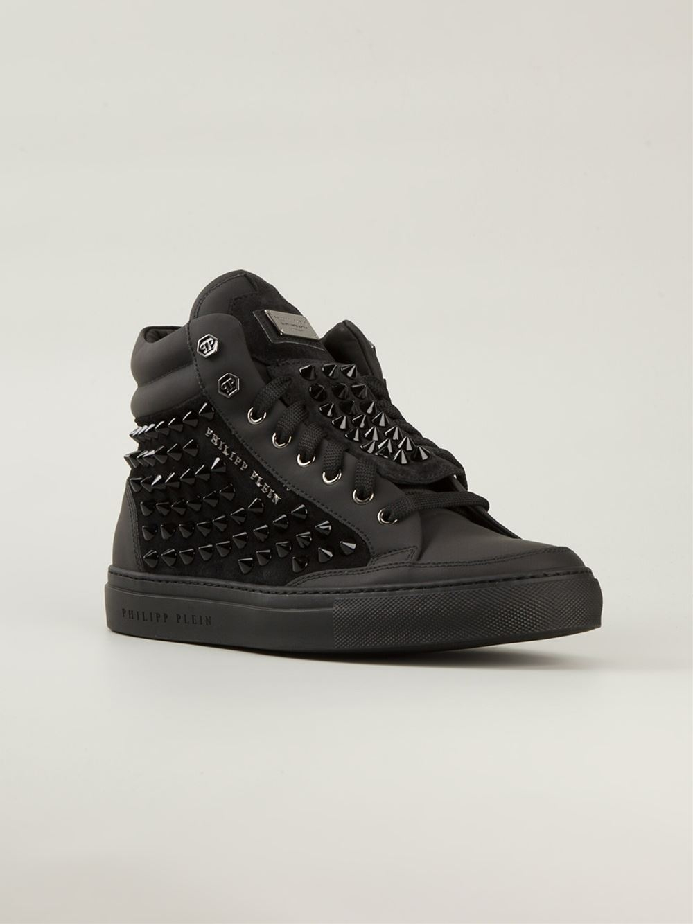 Lyst - Philipp Plein Concept High-Top Sneakers in Black ...