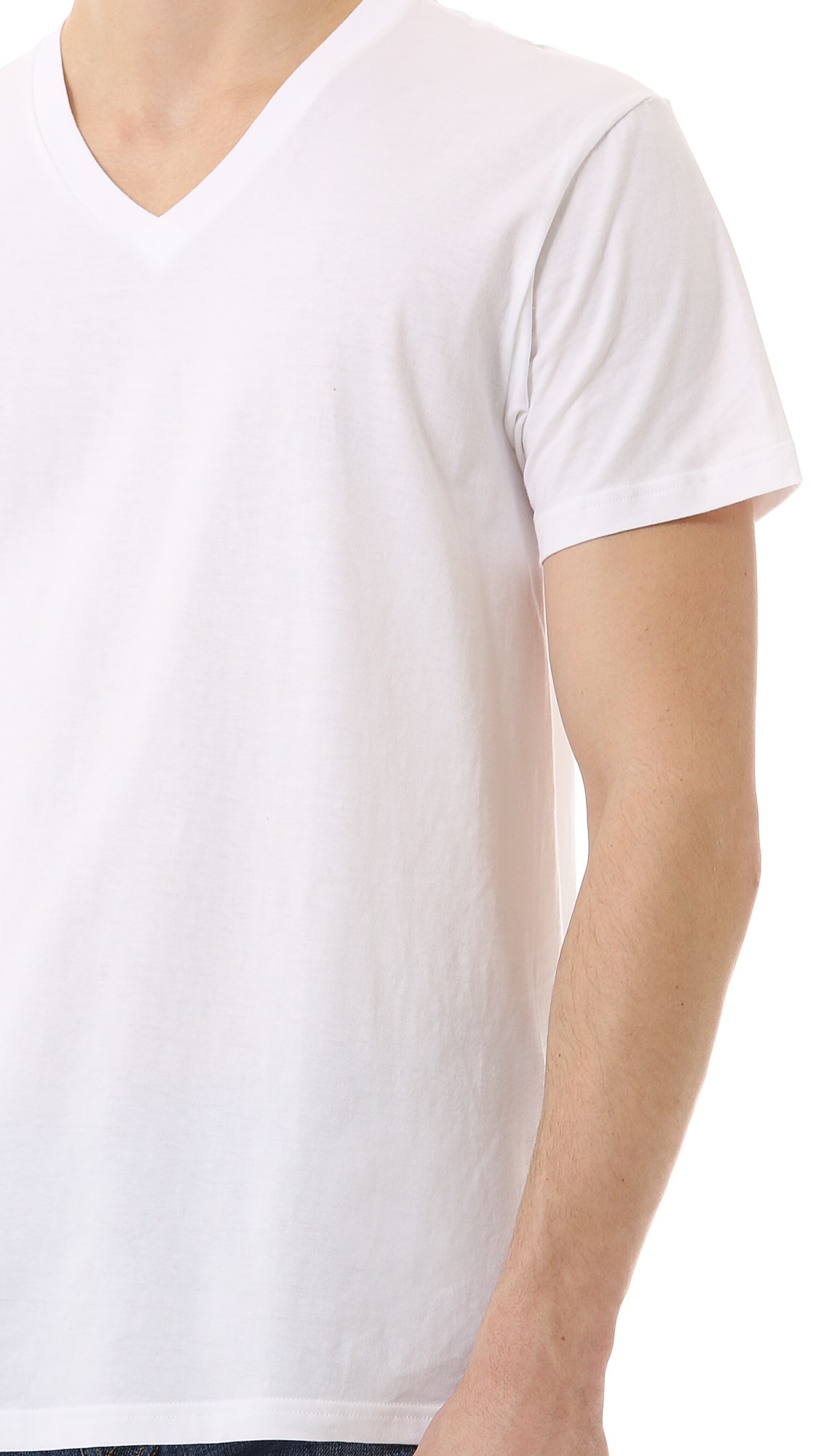 Lyst - Calvin Klein V Neck Tshirt 3 Pack in White for Men