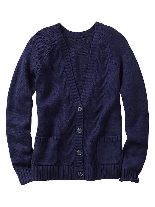  Gap  Cable Knit Cardigan  in Blue navy Lyst