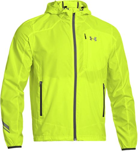 Under Armour Imminent Run Hooded Jacket in Yellow for Men | Lyst