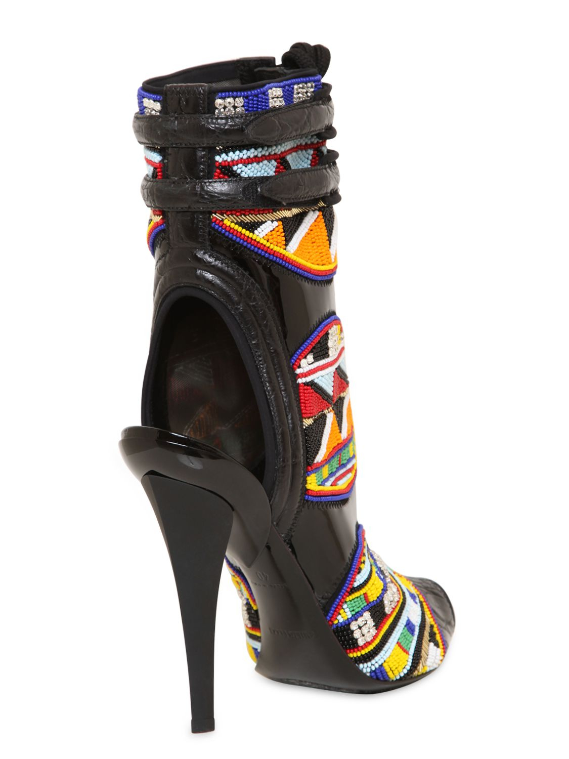 Emilio pucci 120mm Masai Patent Leather Boots | Lyst