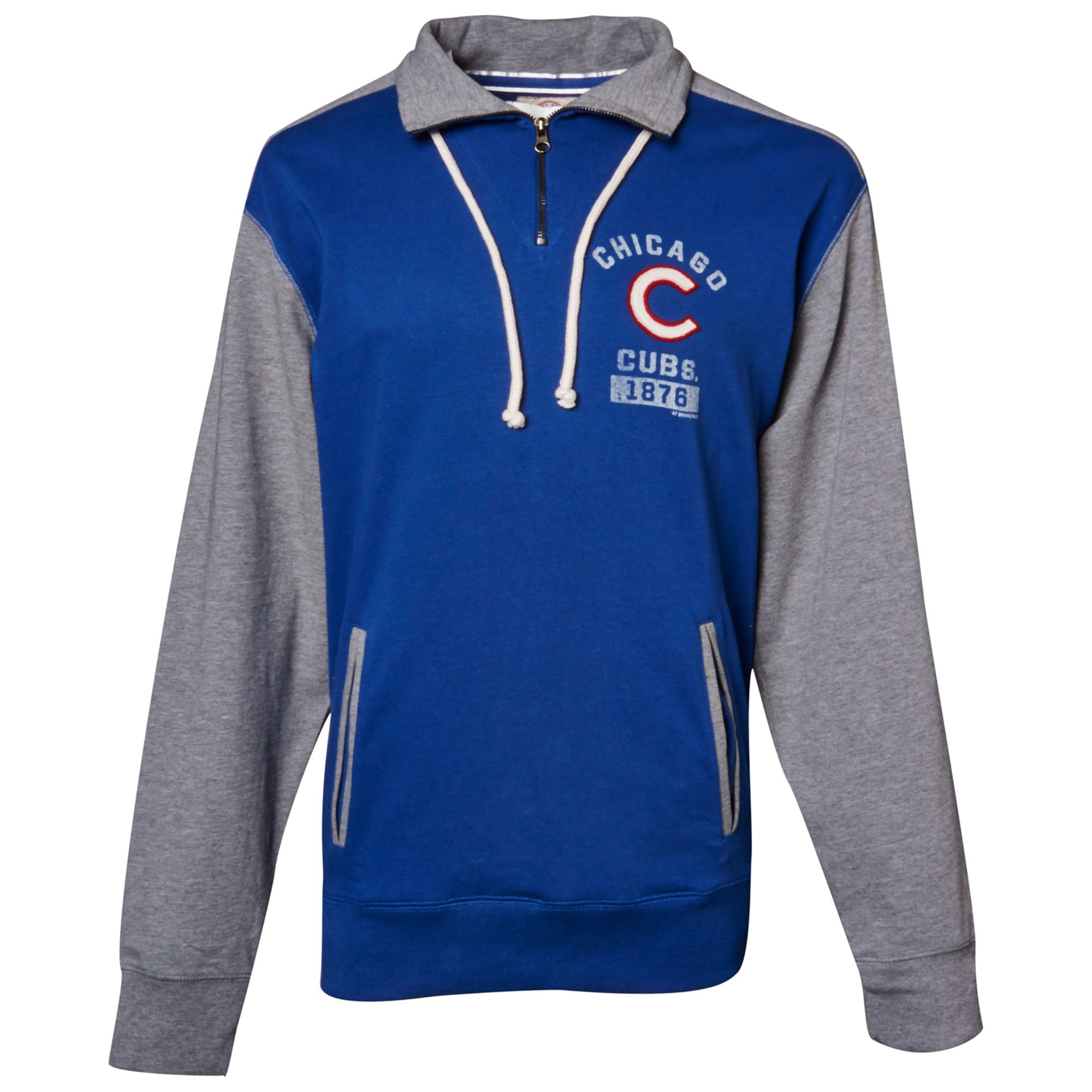 47 Brand Mens Chicago Cubs Halfzip Pullover in Blue for Men (Gray/Blue ...