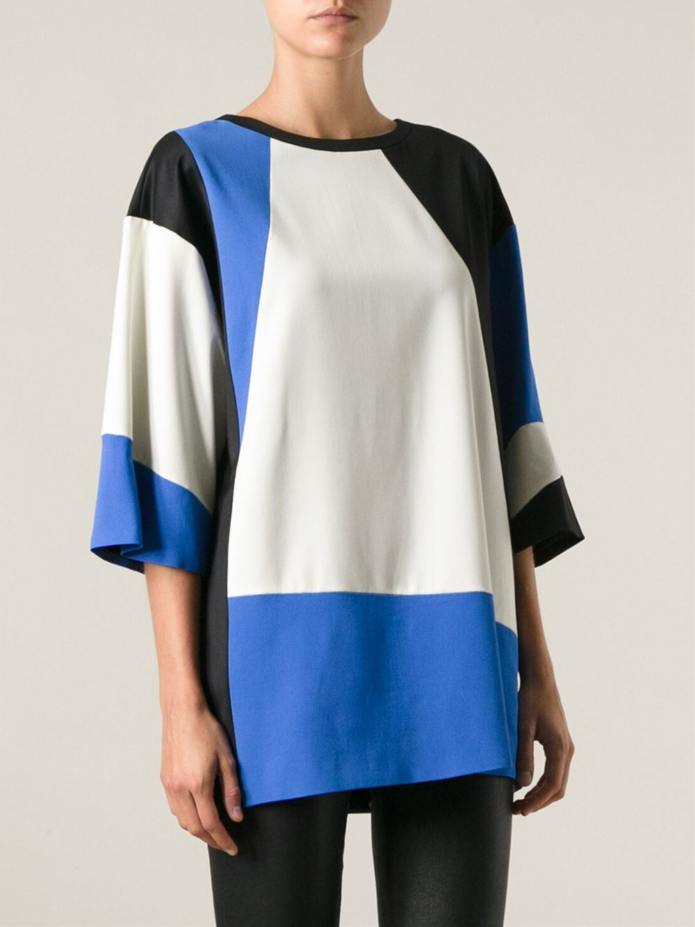 Lyst Fausto puglisi Graphic Pattern  Oversized  T Shirt  in 