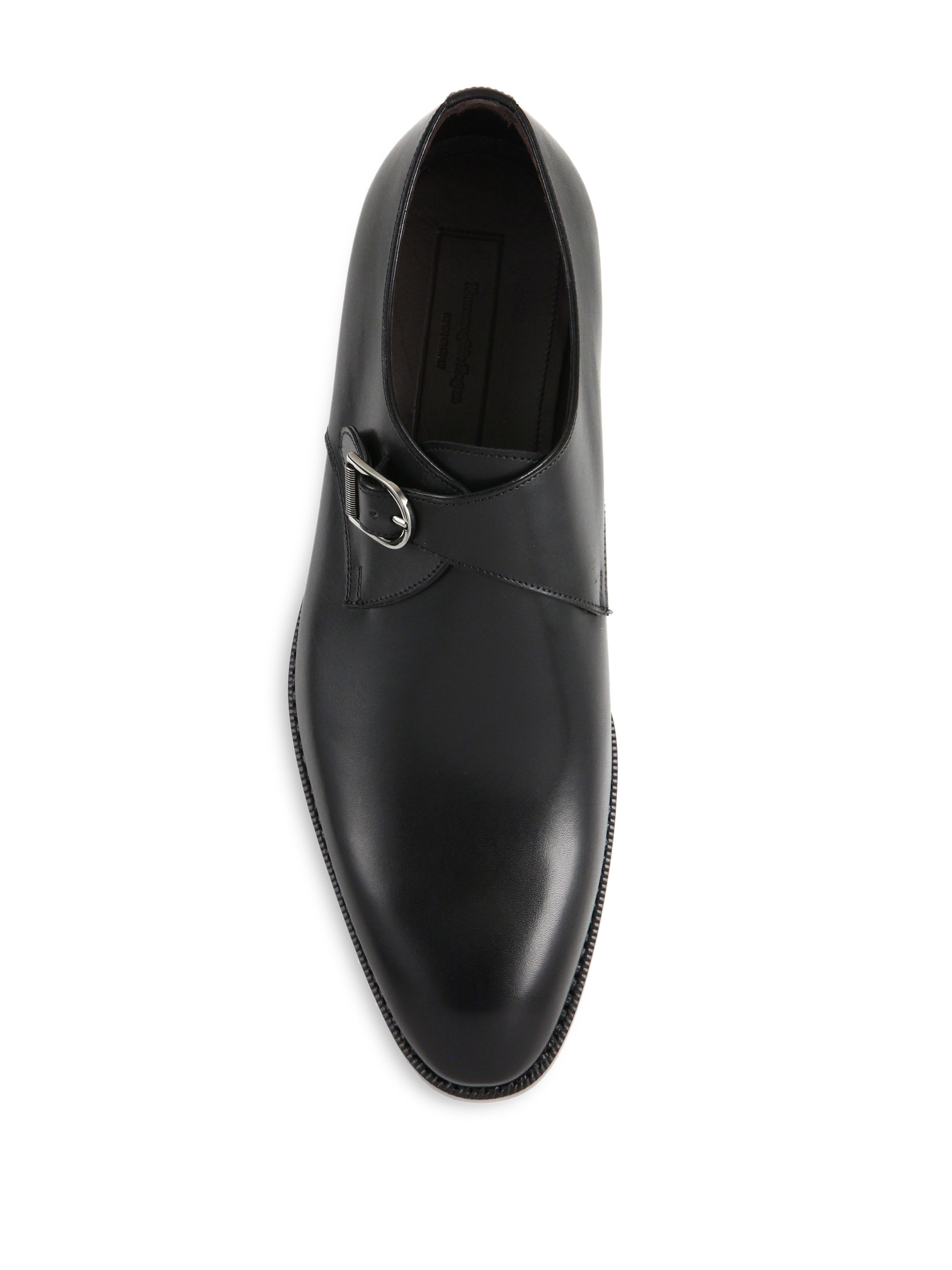 Lyst Ermenegildo Zegna Garonne Monk Strap Dress Shoes in Black for Men
