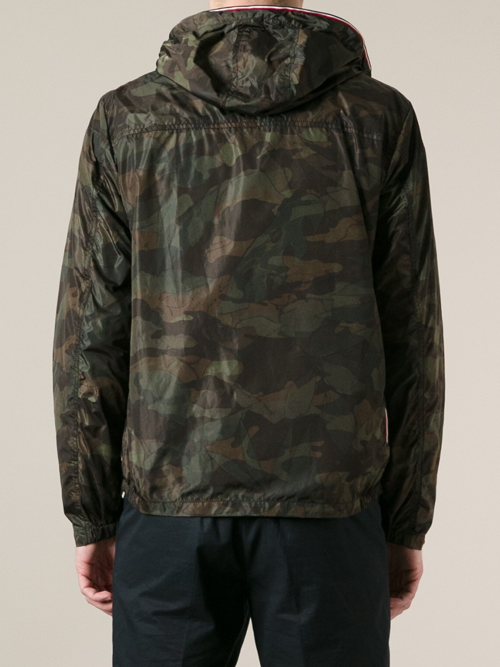 Moncler Camouflage Jacket in Green for Men | Lyst