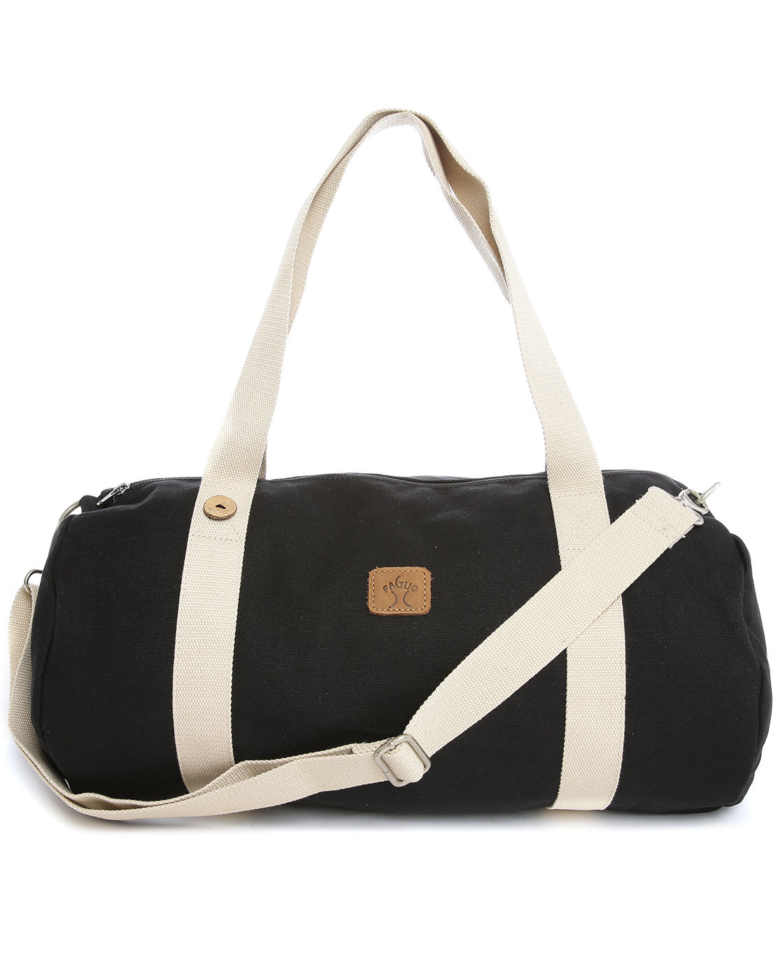 Faguo Black Canvas Duffle Bag in Black for Men Lyst