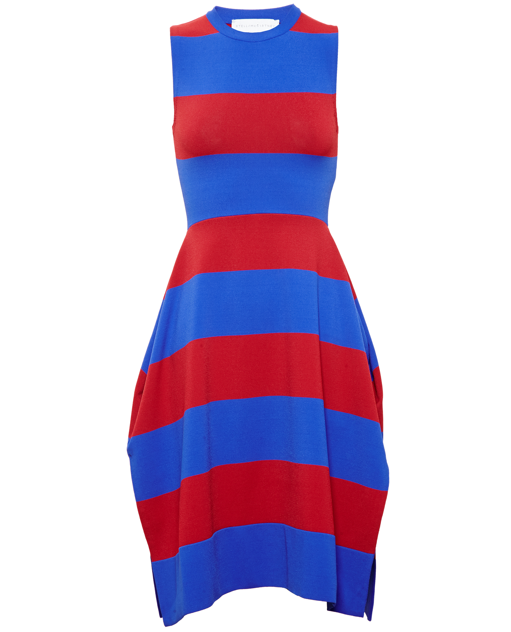 Lyst Stella Mccartney Rugby Stripe Stretch Rayon Dress in Blue