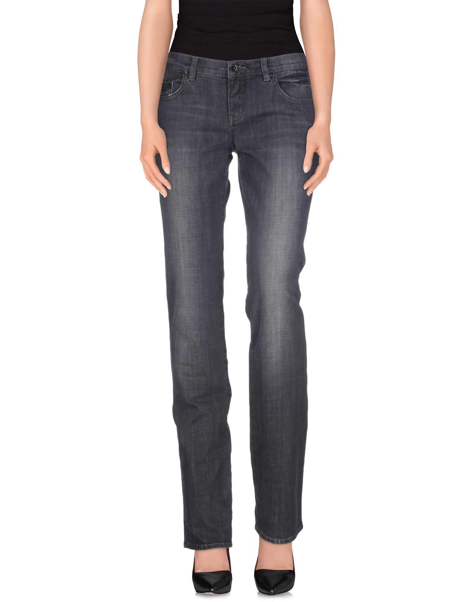 Lyst - Moschino Jeans Denim Trousers in Gray