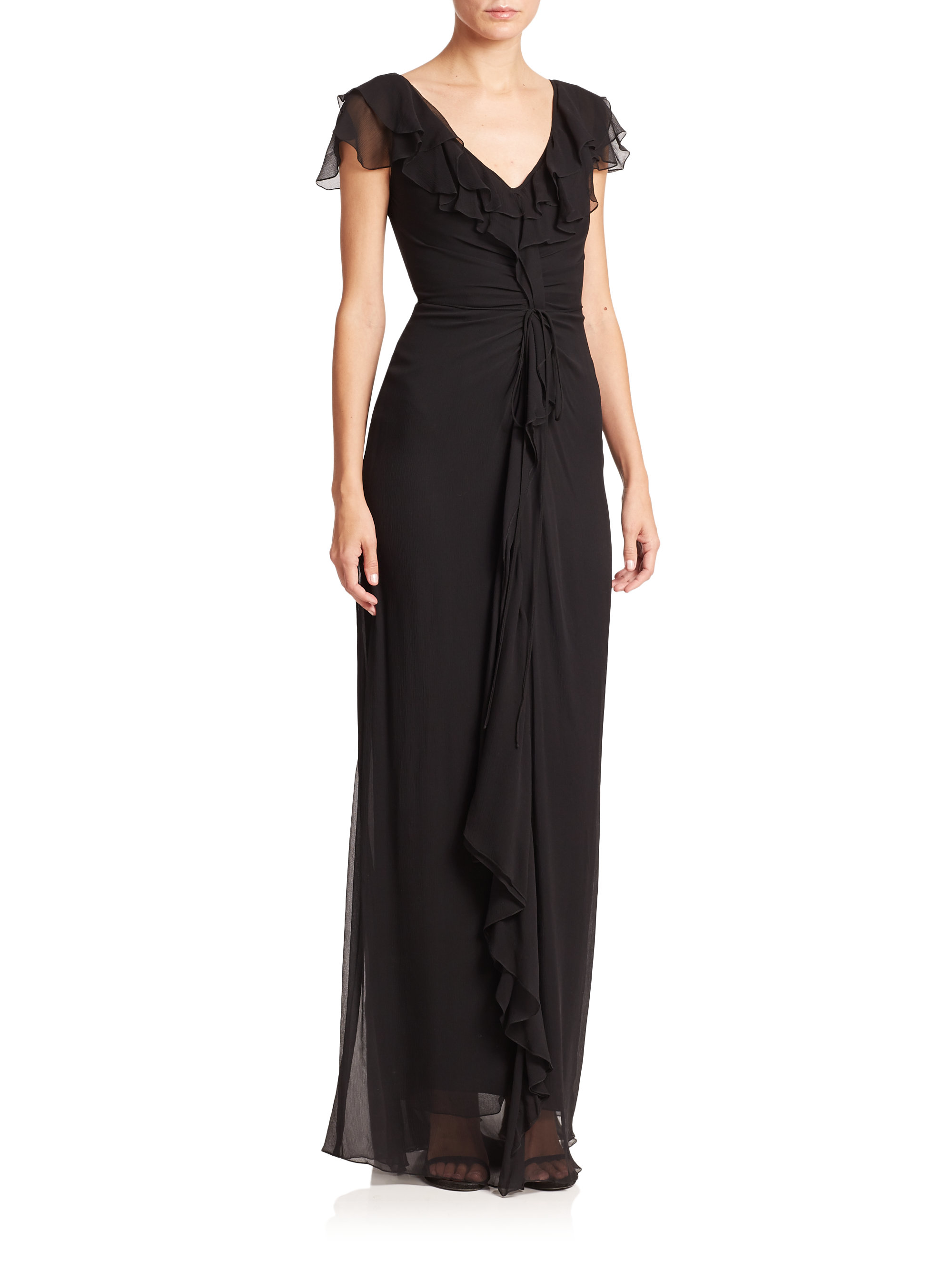 carolina herrera black gown