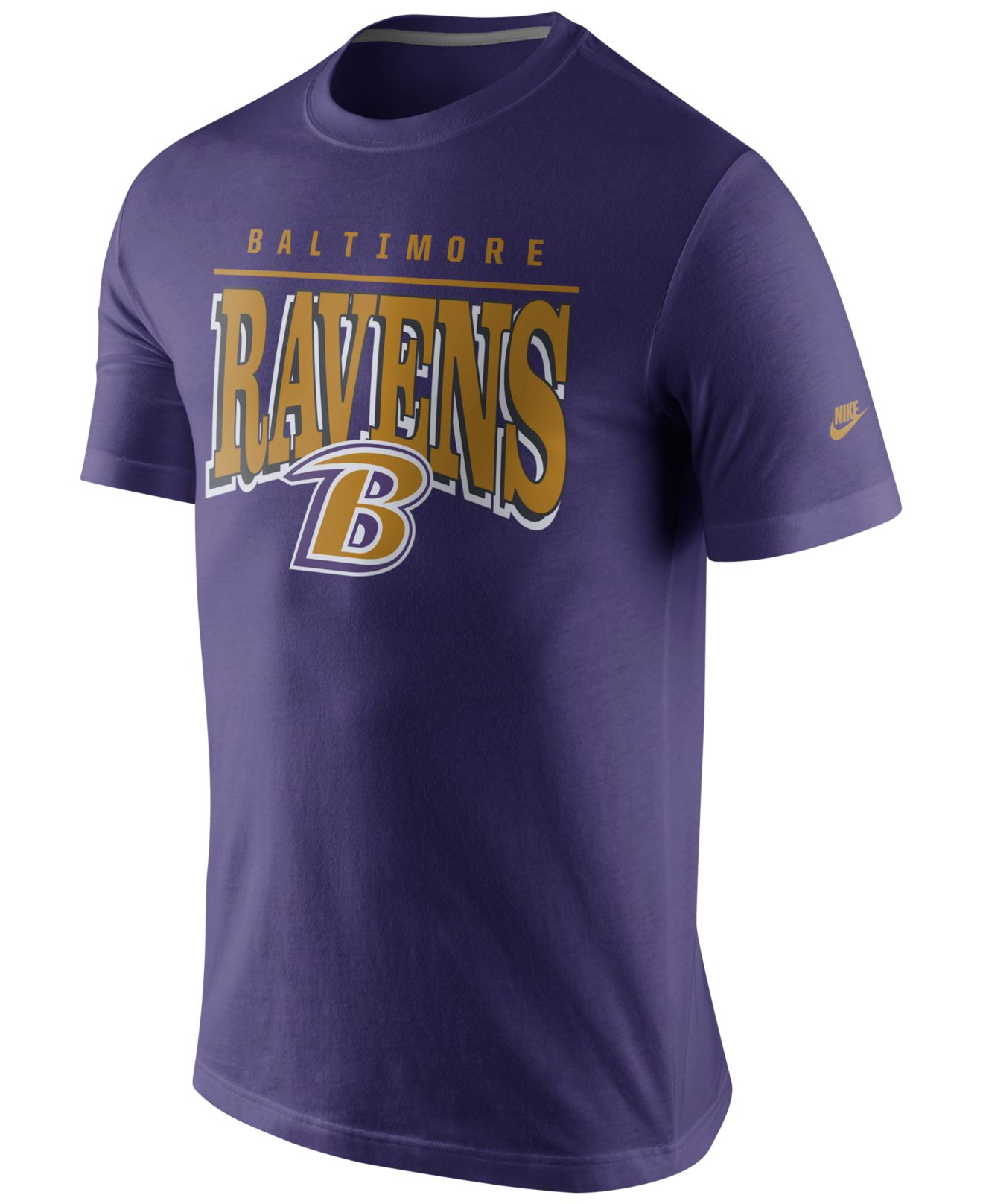 Nike Men's Short-sleeve Baltimore Ravens Rewind Lock Up T-shirt in ...