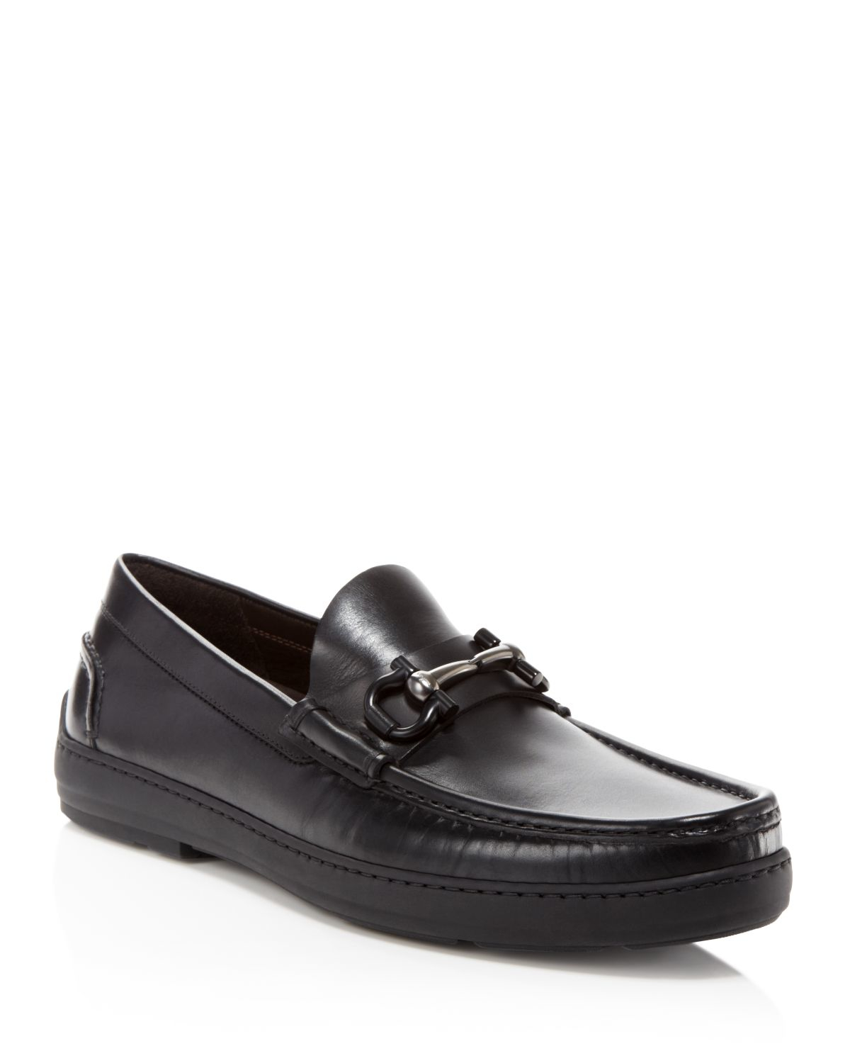 Ferragamo Memphis Calf Loafers in Black for Men | Lyst