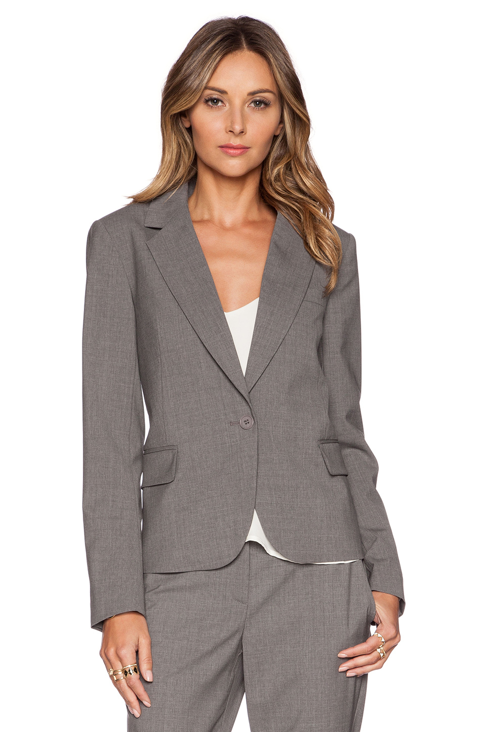 Theory Gabe Blazer in Gray (Light Grey) | Lyst