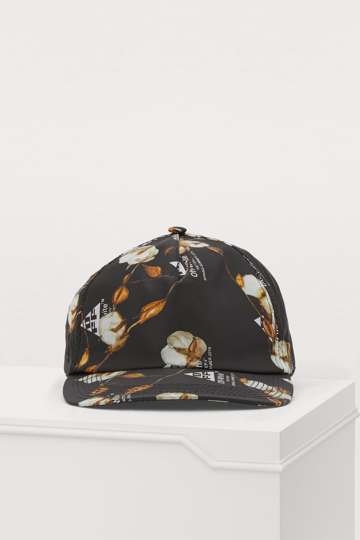 Off-white C O Virgil Abloh Logo Cap In Black - Lyst