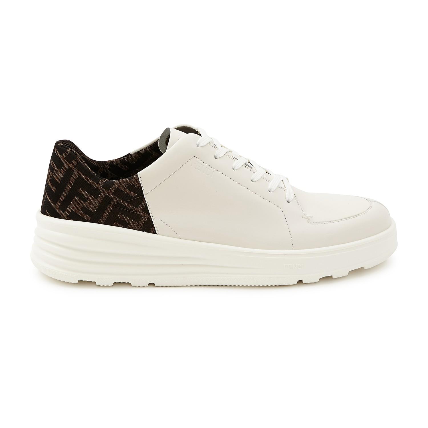 fendi strap canvas trainers
