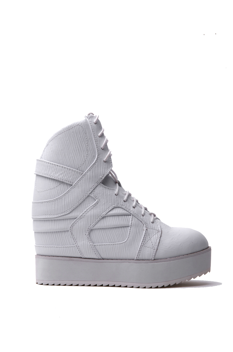 Lyst Jeffrey Campbell Rodman Platform Sneaker in White