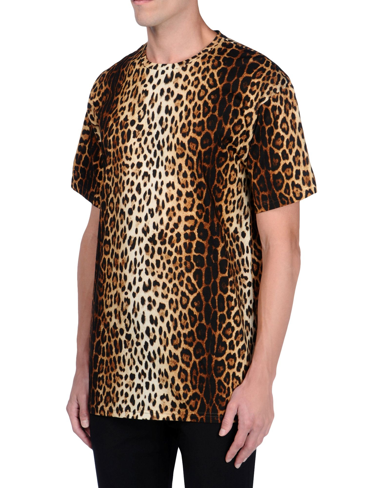 Moschino Leopard Print T-Shirt in Animal for Men (Brown) | Lyst
