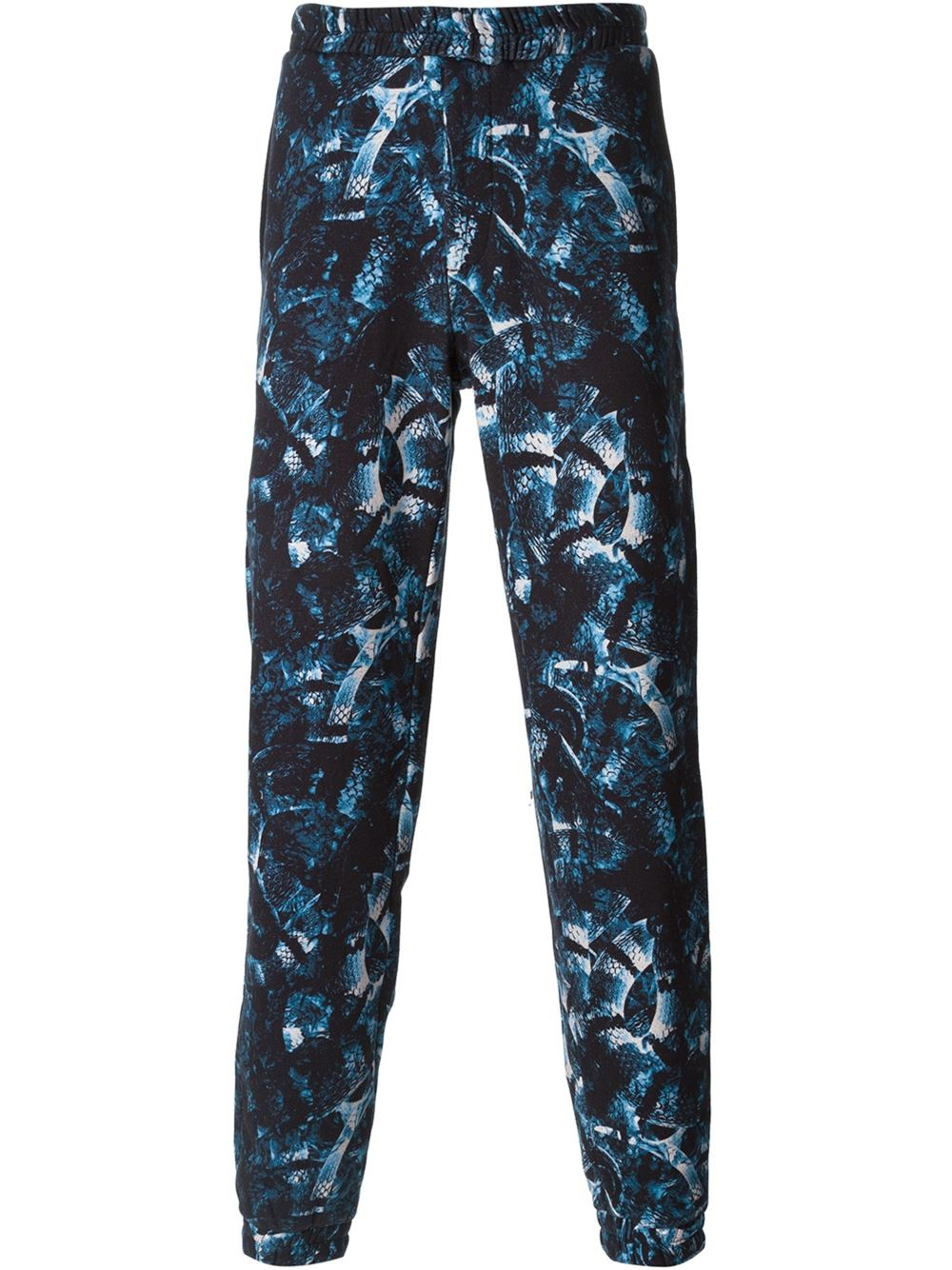 Lyst - Marcelo Burlon Snake Print Track Pants in Blue for Men