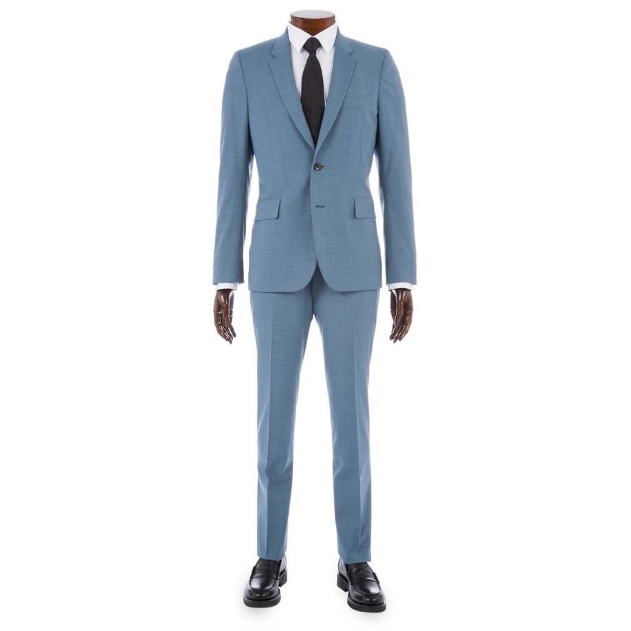 Lyst - Paul Smith Men's Slim-fit Sky Blue Crosshatch Wool-blend Suit ... Be inspired