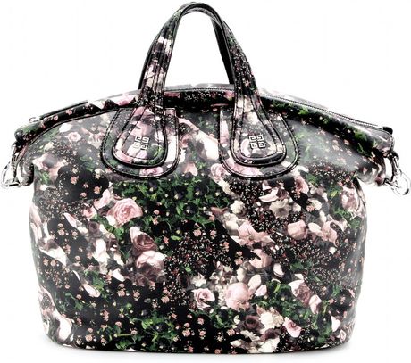 Givenchy Nightingale Floralprint Leather Tote in Multicolor ...
