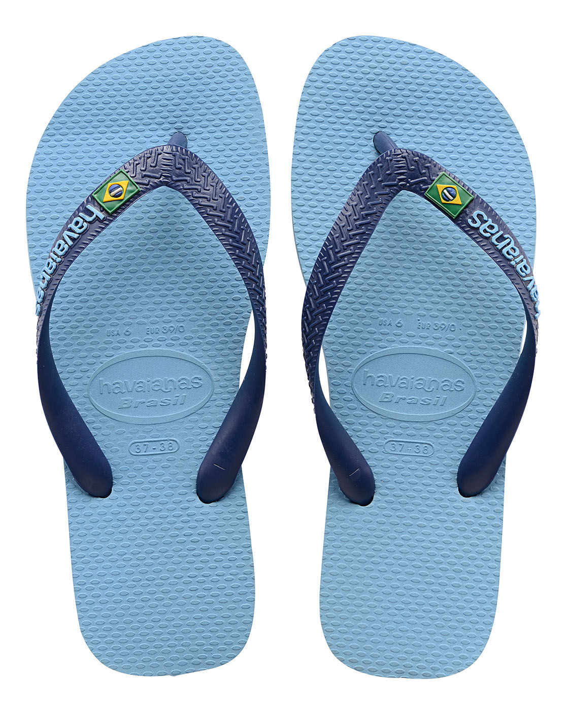 Havaianas Sky-blue Brazil Logo Flip-flops in Blue for Men (sky) | Lyst