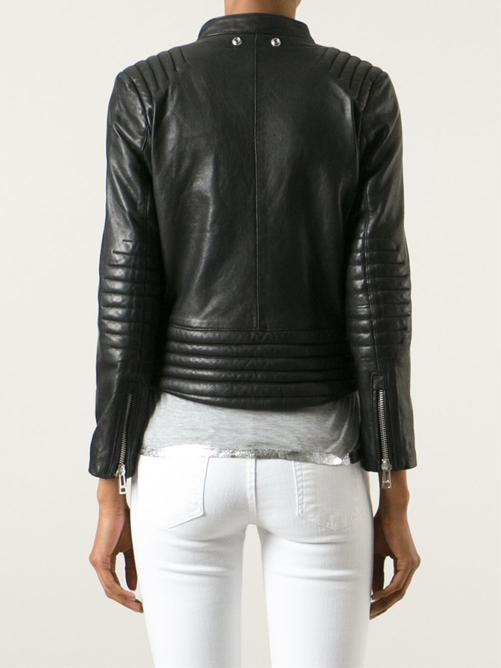 Lyst Zadig Voltaire Biker Jacket In Black Gallery