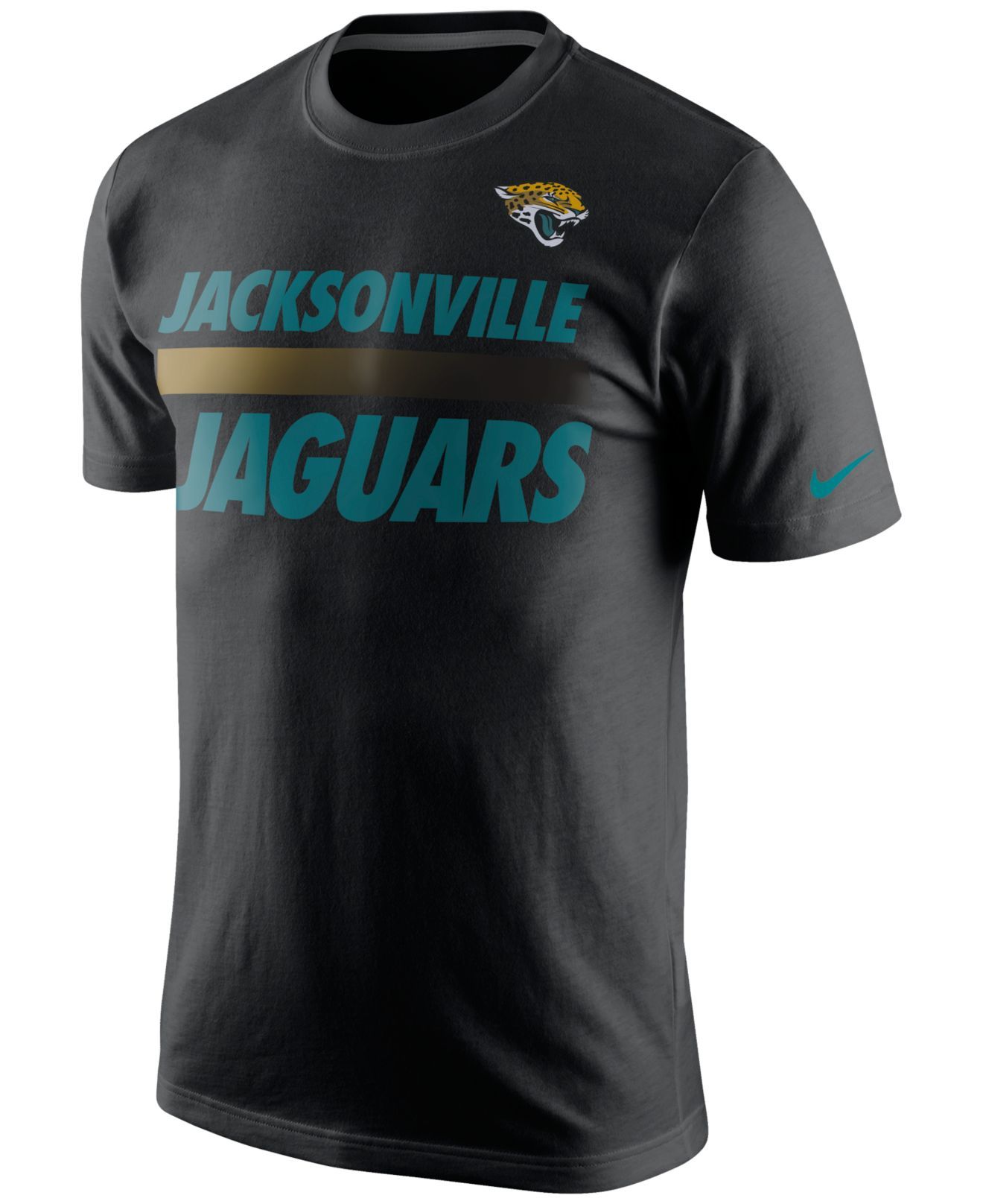 Nike Men\u0026#39;s Jacksonville Jaguars Team Stripe T-shirt in Black for ...
