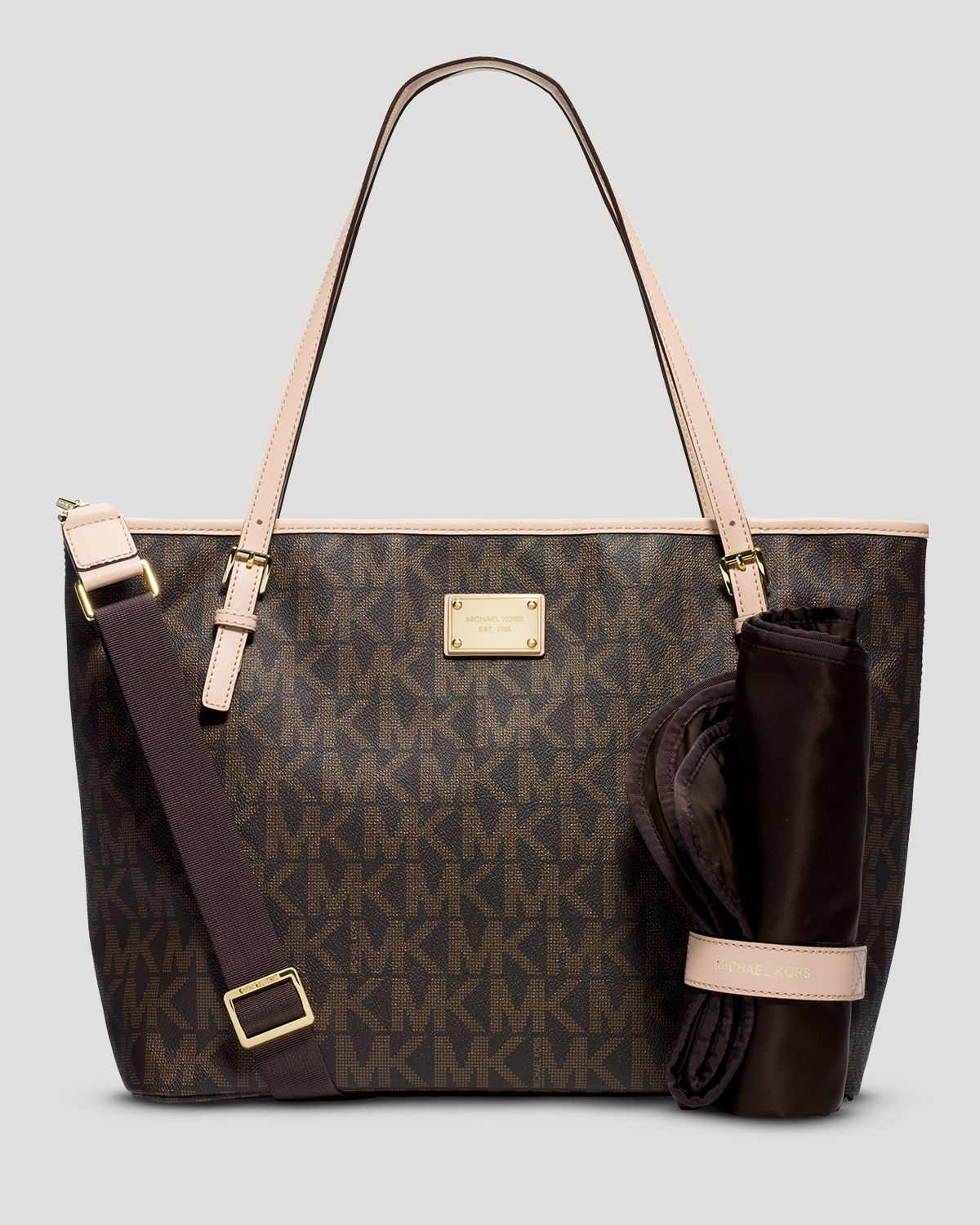 Lyst Michael Kors Diaper Bag Jet Set Baby In Brown Gallery