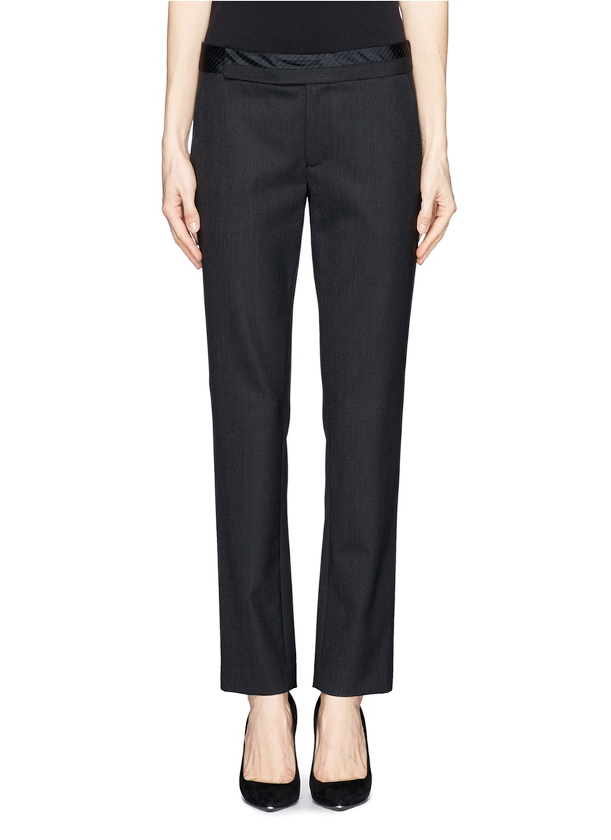 pants filippa k yoga Pants Thakoon Tailored Lyst Black in Straight